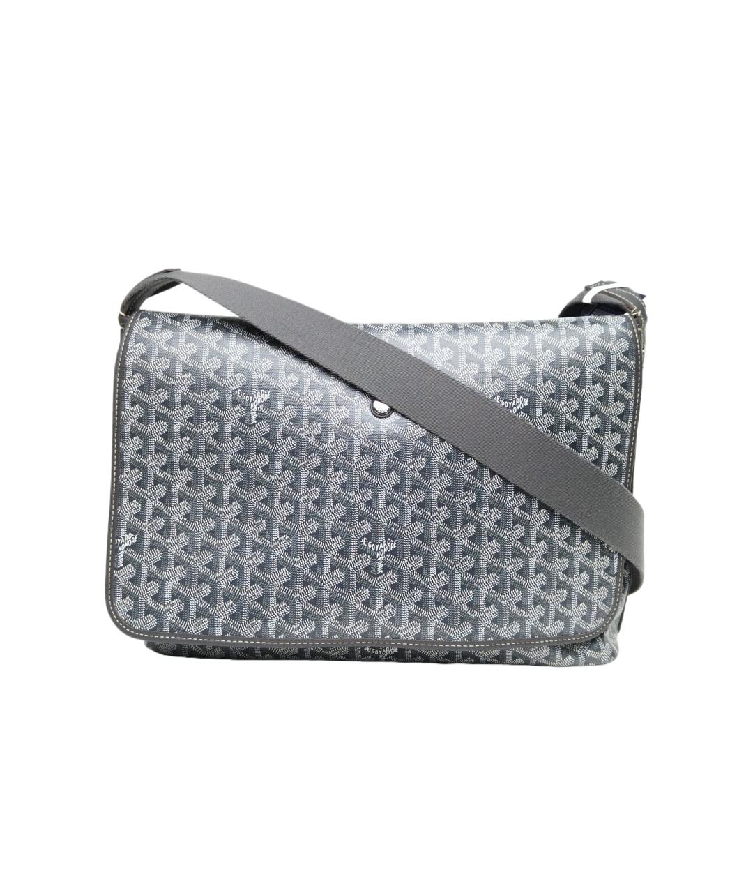 GOYARD Серая кожаная сумка через плечо, фото 1
