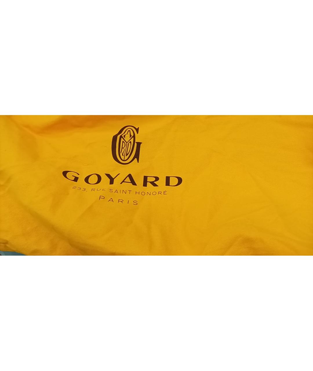 GOYARD Серая кожаная сумка через плечо, фото 9