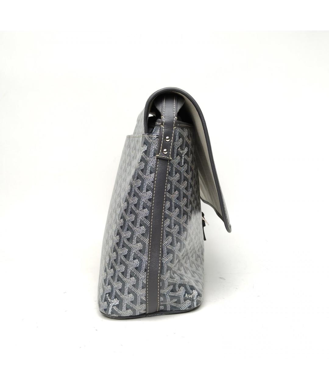 GOYARD Серая кожаная сумка через плечо, фото 5