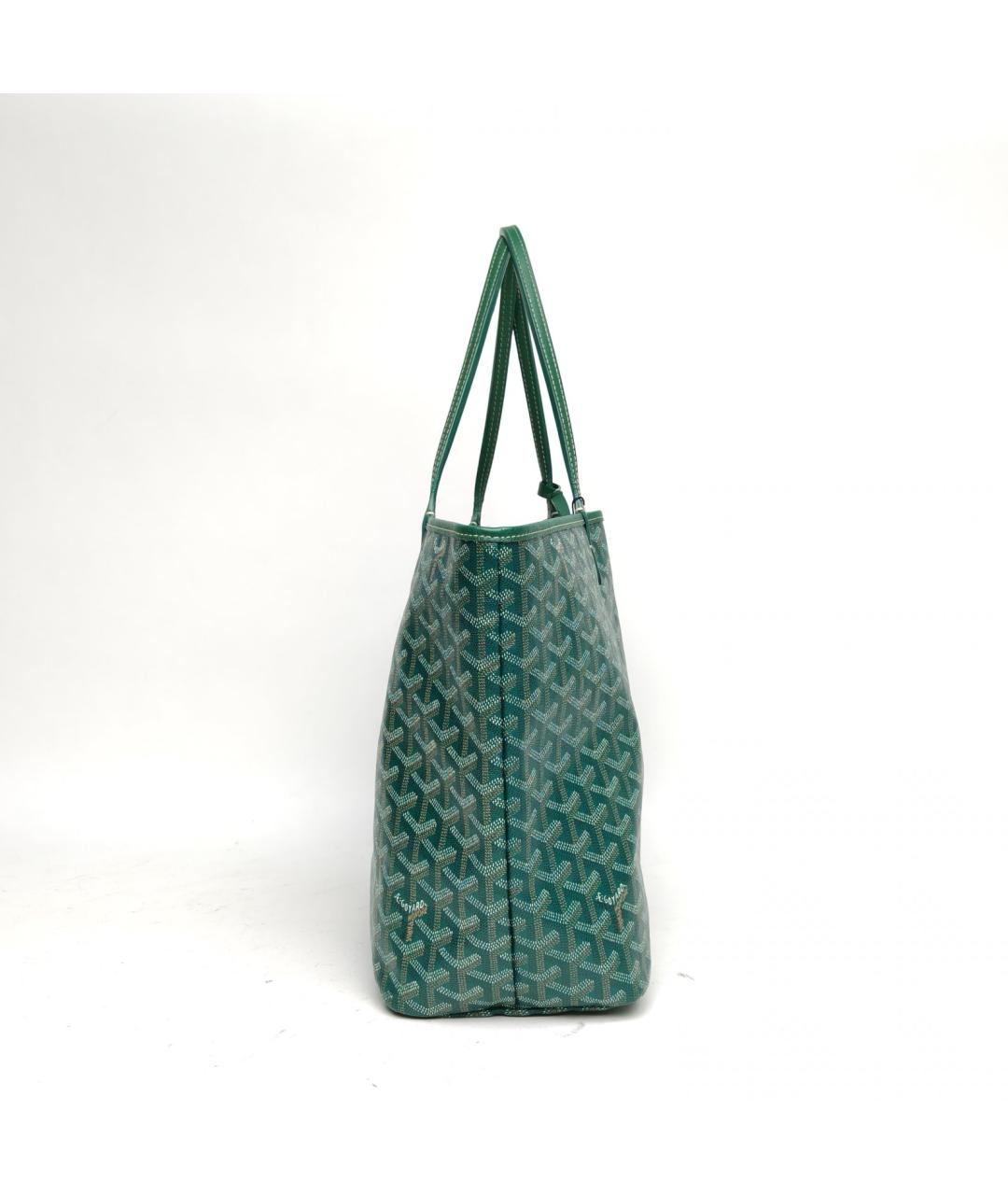 GOYARD Зеленая кожаная сумка через плечо, фото 3