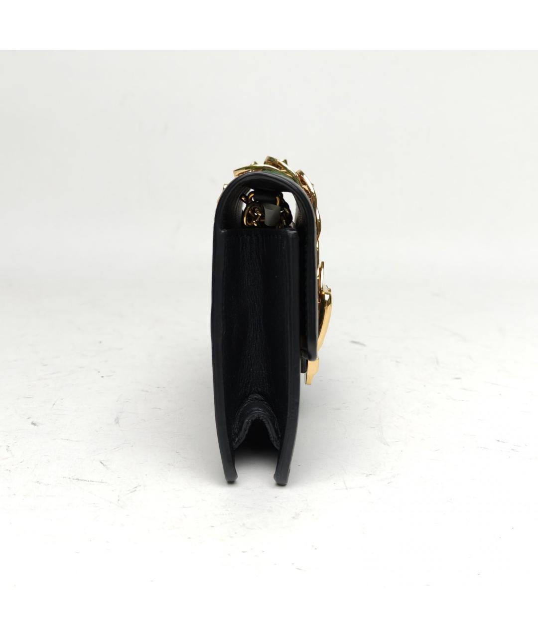 GUCCI Черная кожаная сумка через плечо, фото 5