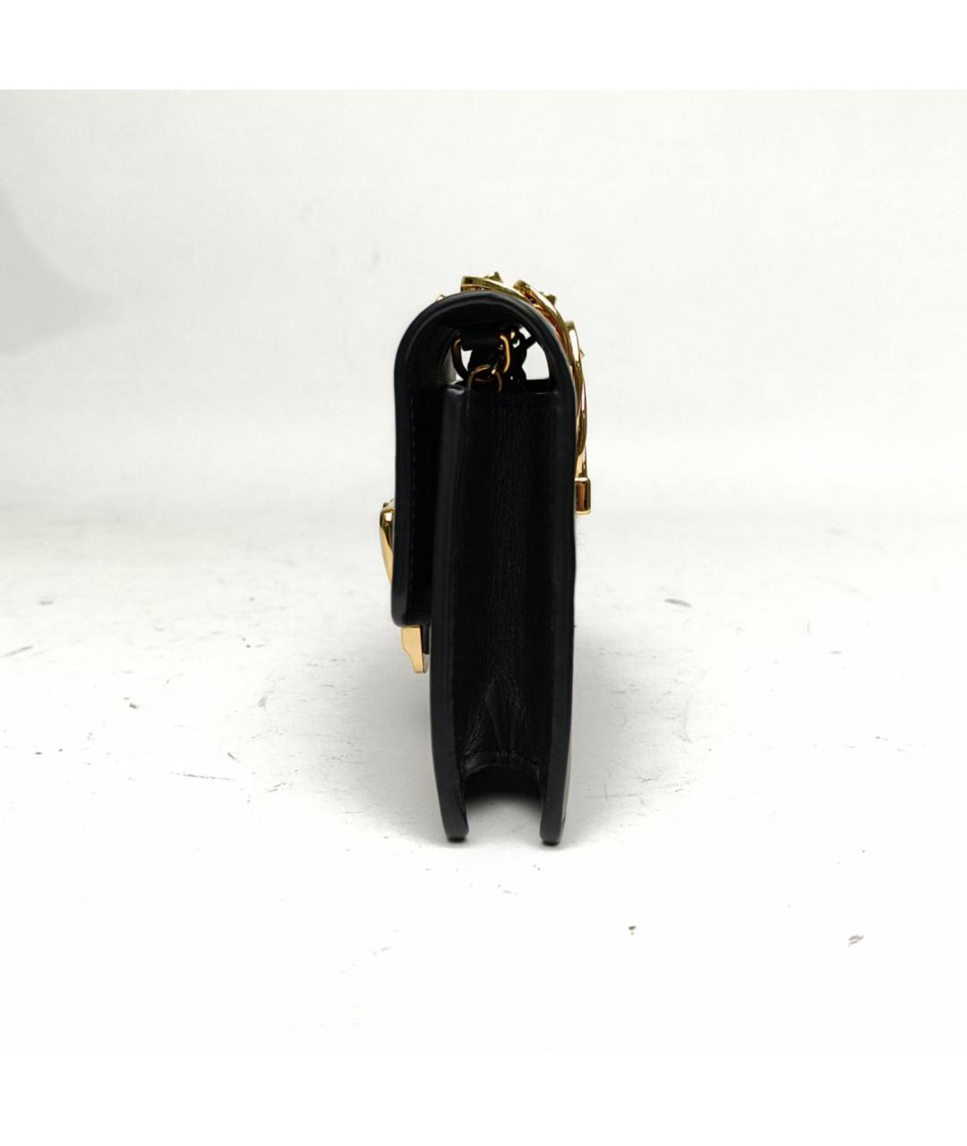 GUCCI Черная кожаная сумка через плечо, фото 3