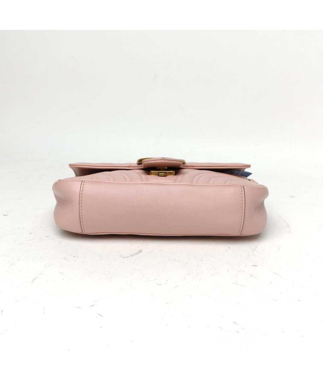 GUCCI Розовая кожаная сумка через плечо, фото 6