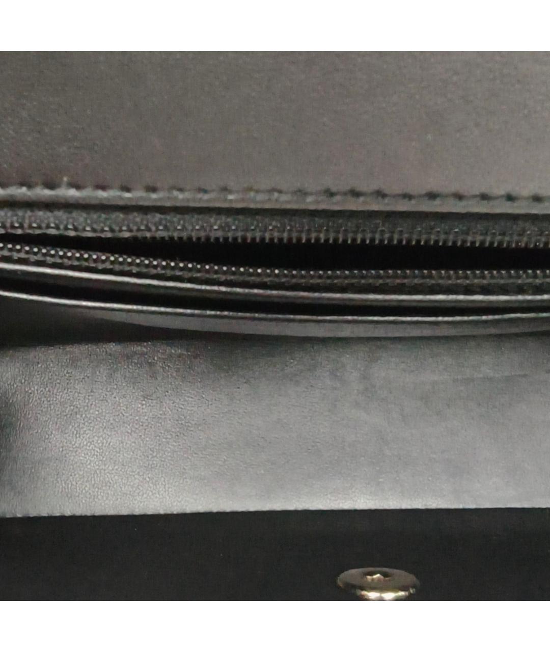 CHANEL Черная кожаная сумка через плечо, фото 7