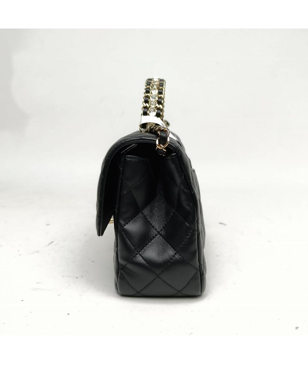 CHANEL Черная кожаная сумка через плечо, фото 3