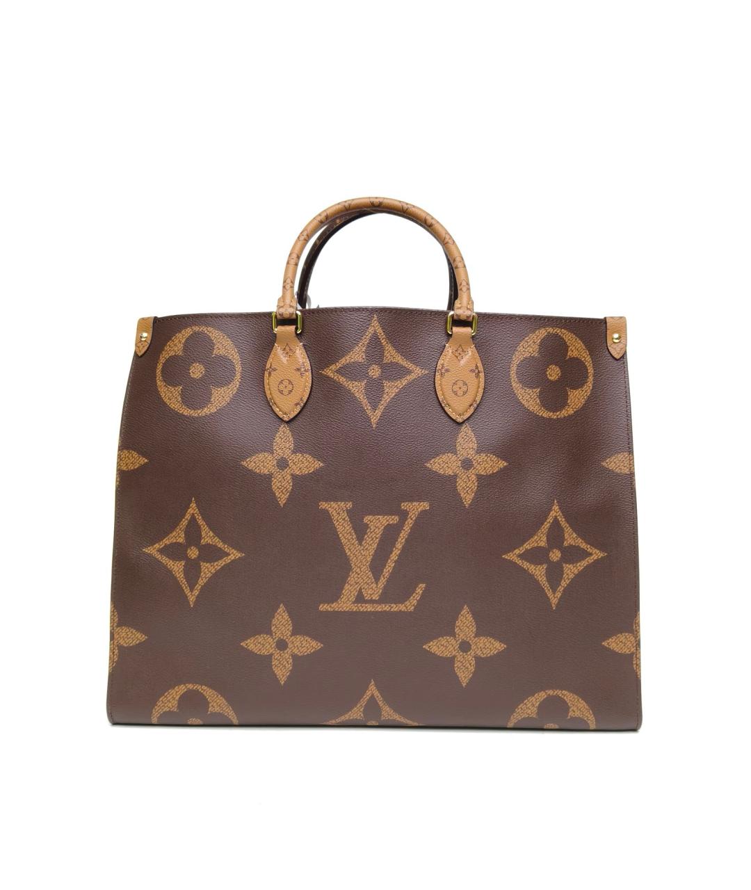 LOUIS VUITTON Коричневая сумка с короткими ручками, фото 2
