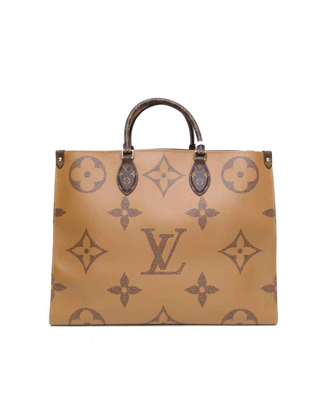 LOUIS VUITTON Коричневая сумка с короткими ручками, фото 4