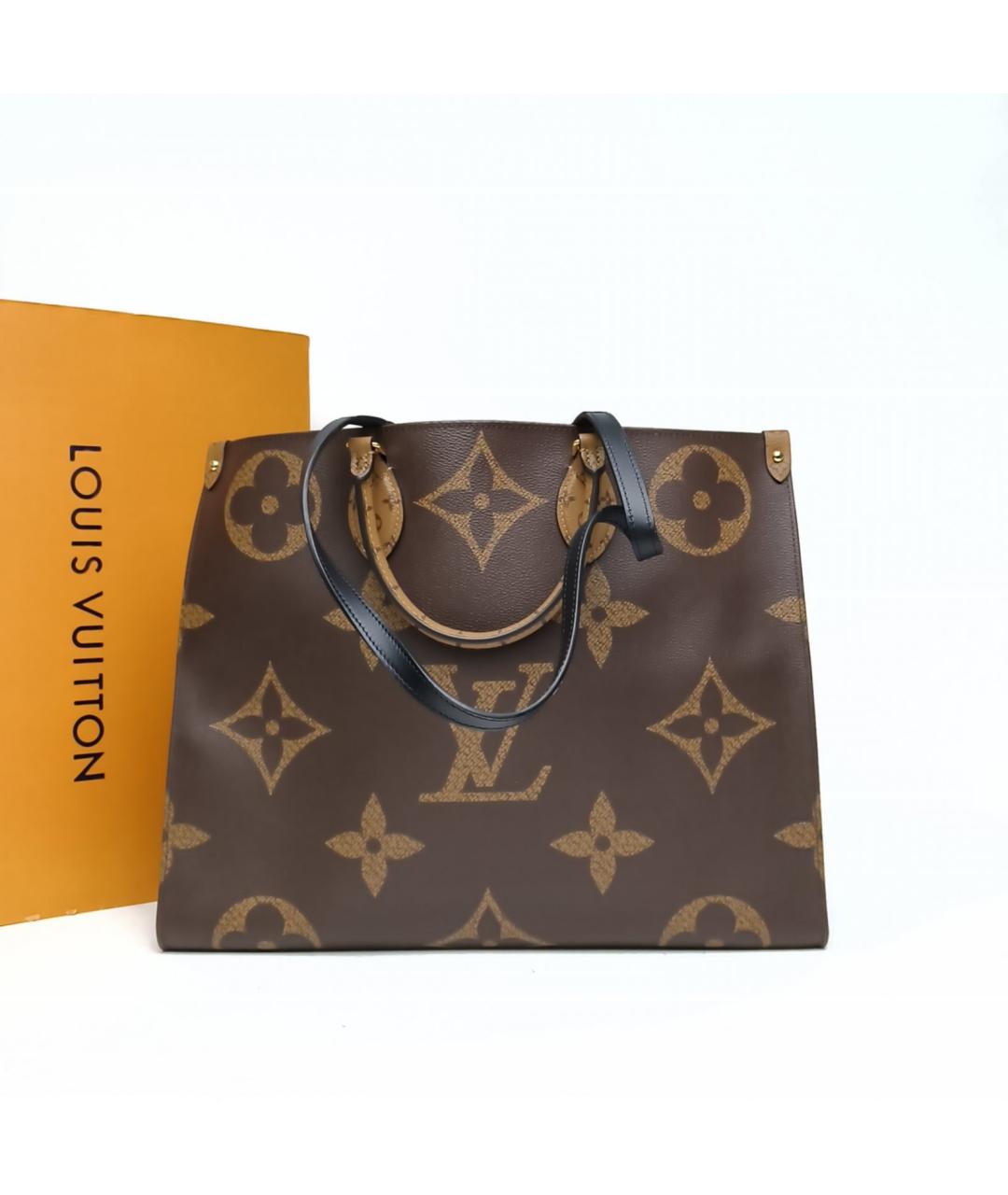 LOUIS VUITTON Коричневая сумка с короткими ручками, фото 9
