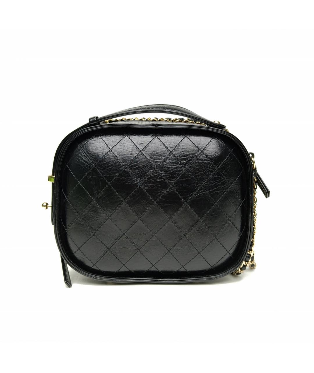 CHANEL Черная кожаная сумка через плечо, фото 5