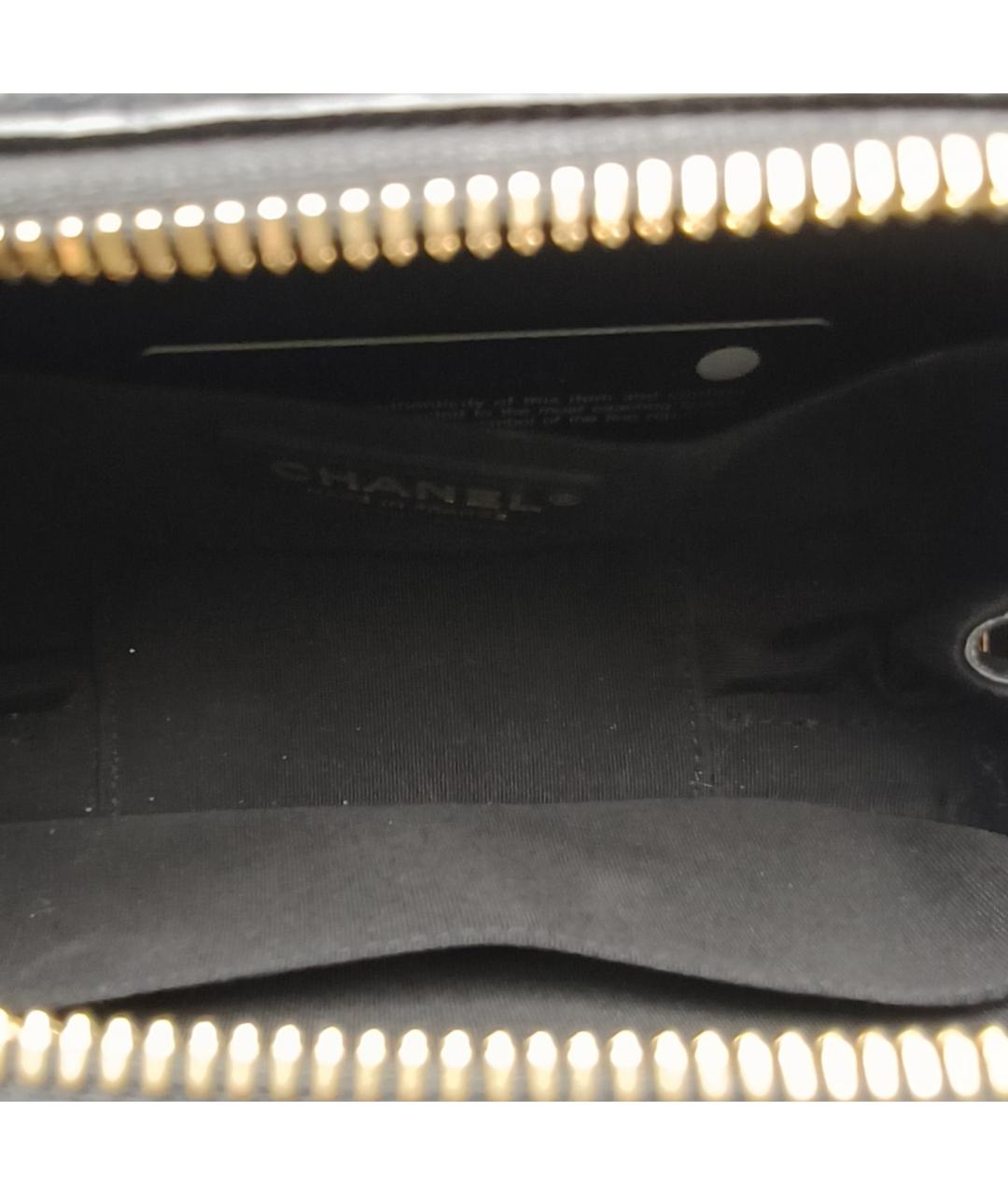 CHANEL Черная кожаная сумка через плечо, фото 8