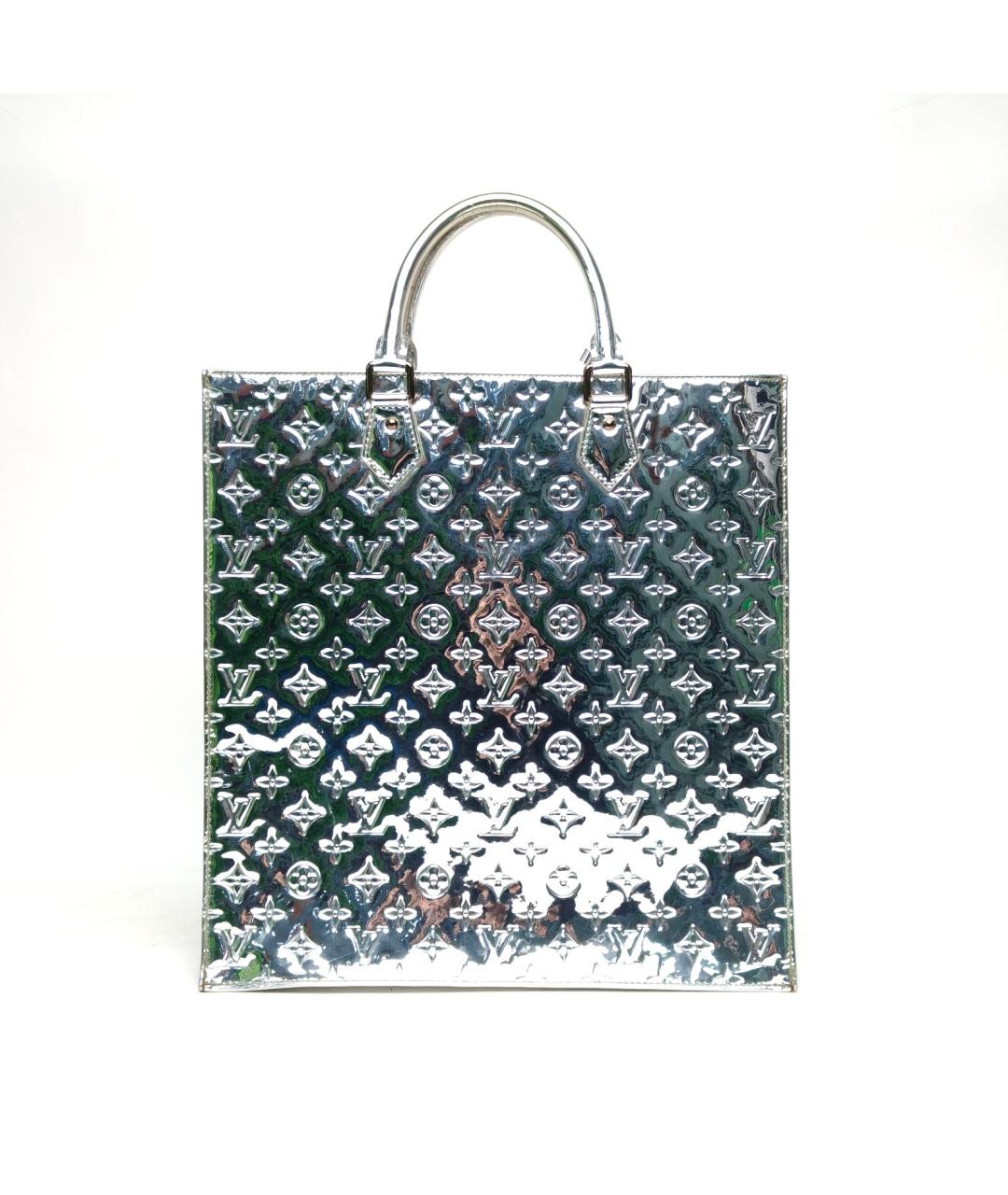 LOUIS VUITTON Серебряная сумка тоут из лакированной кожи, фото 2