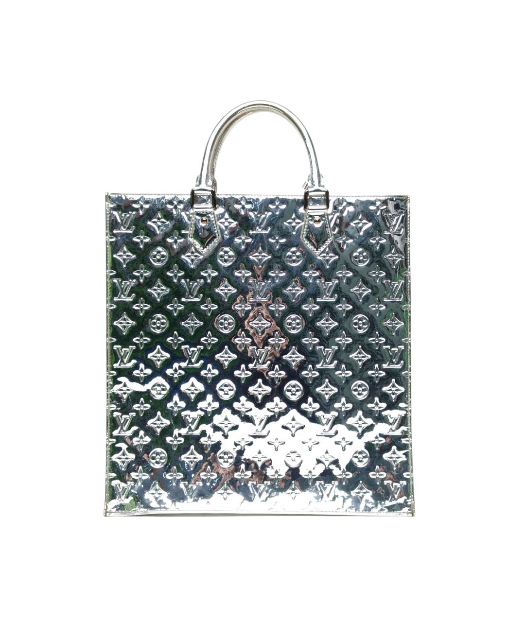 LOUIS VUITTON Серебряная сумка тоут из лакированной кожи, фото 10