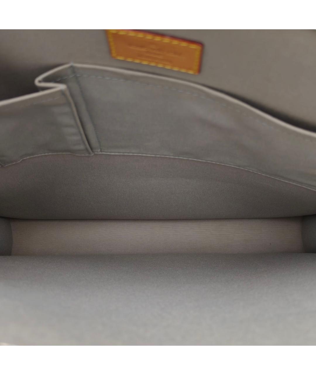 LOUIS VUITTON Серебряная сумка тоут из лакированной кожи, фото 8