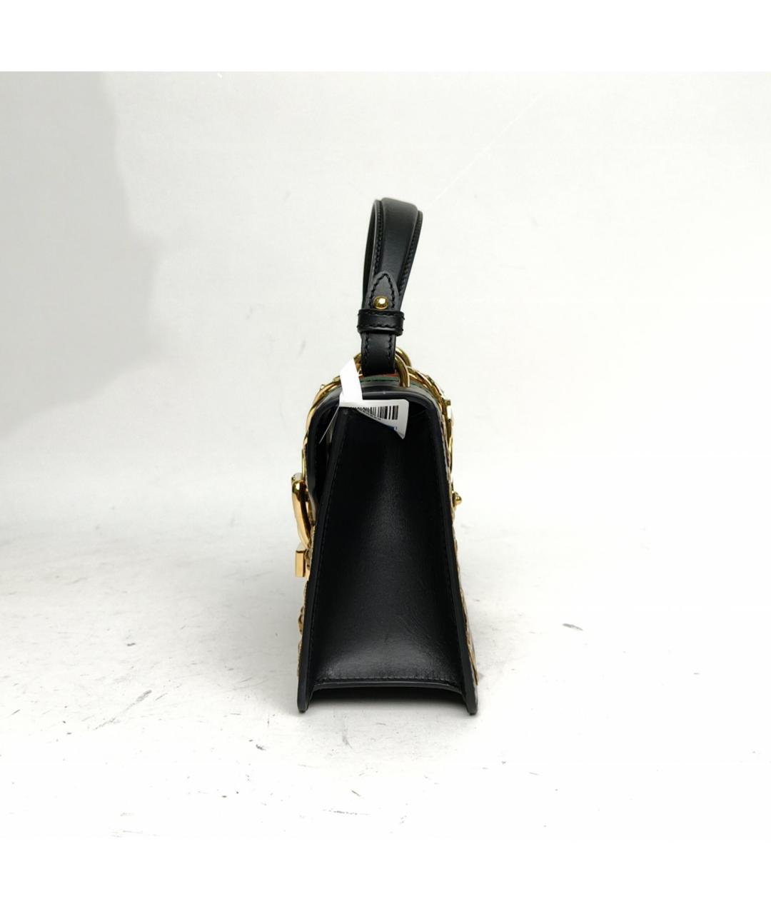 GUCCI Черная кожаная сумка через плечо, фото 3
