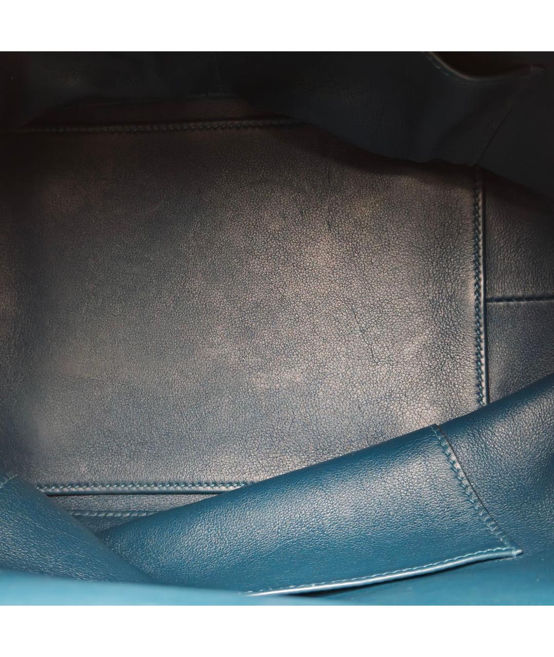 HERMES Синяя замшевая сумка через плечо, фото 8