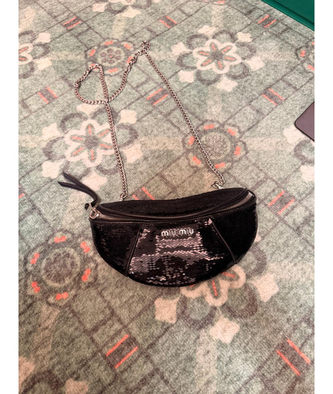 MIU MIU Черная сумка через плечо, фото 9