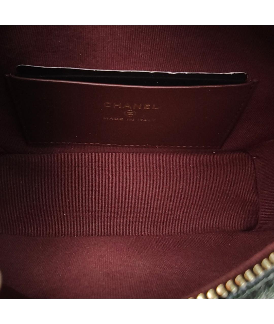 CHANEL Черная кожаная сумка через плечо, фото 8