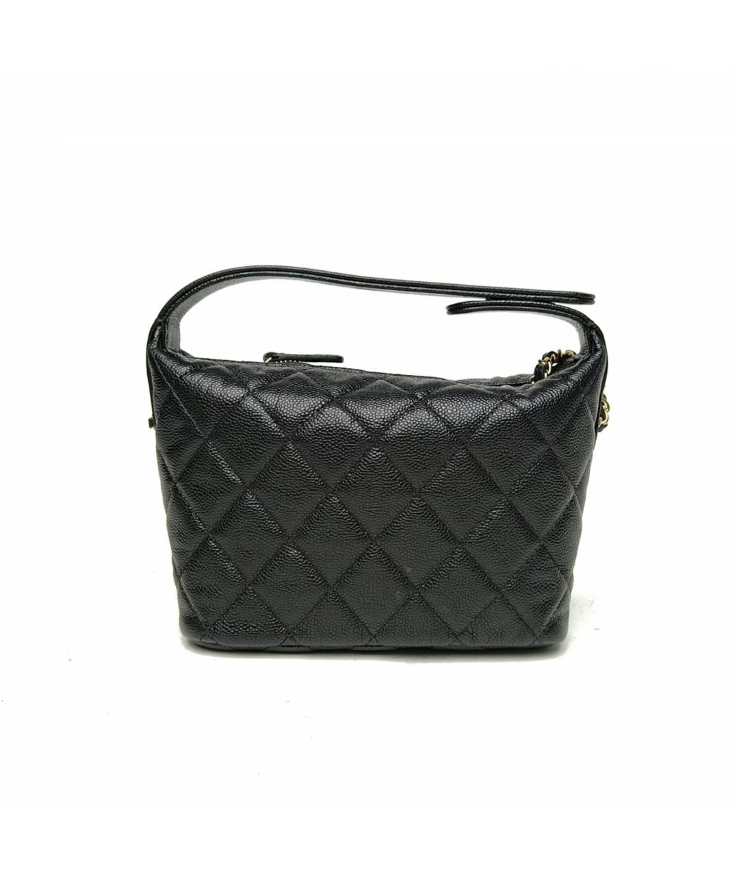 CHANEL Черная кожаная сумка через плечо, фото 4