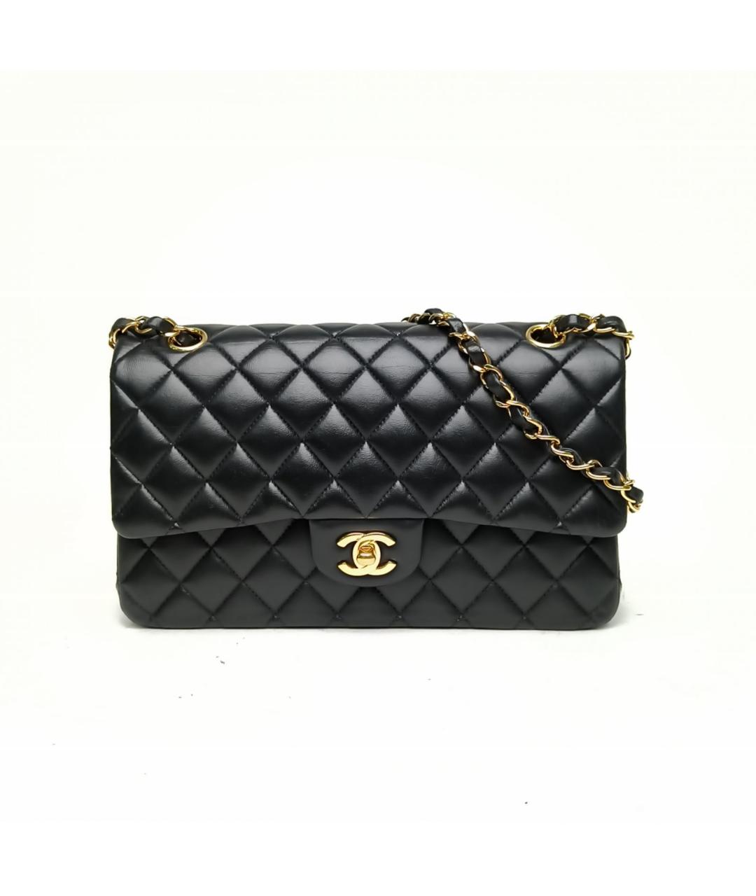 CHANEL Черная кожаная сумка через плечо, фото 2