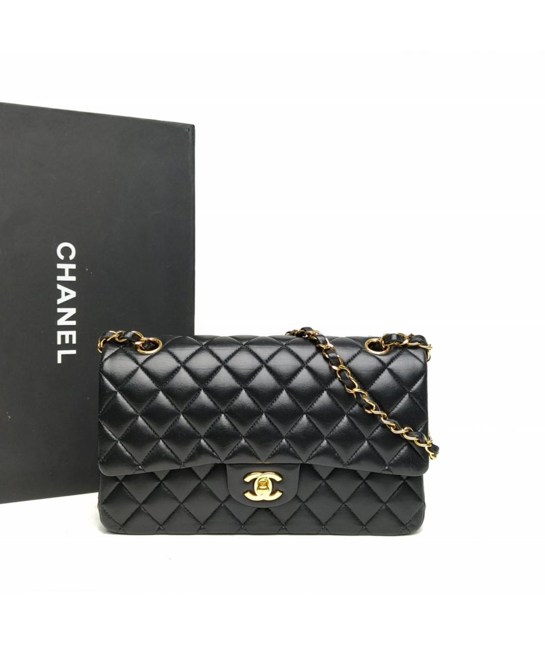 CHANEL Черная кожаная сумка через плечо, фото 9