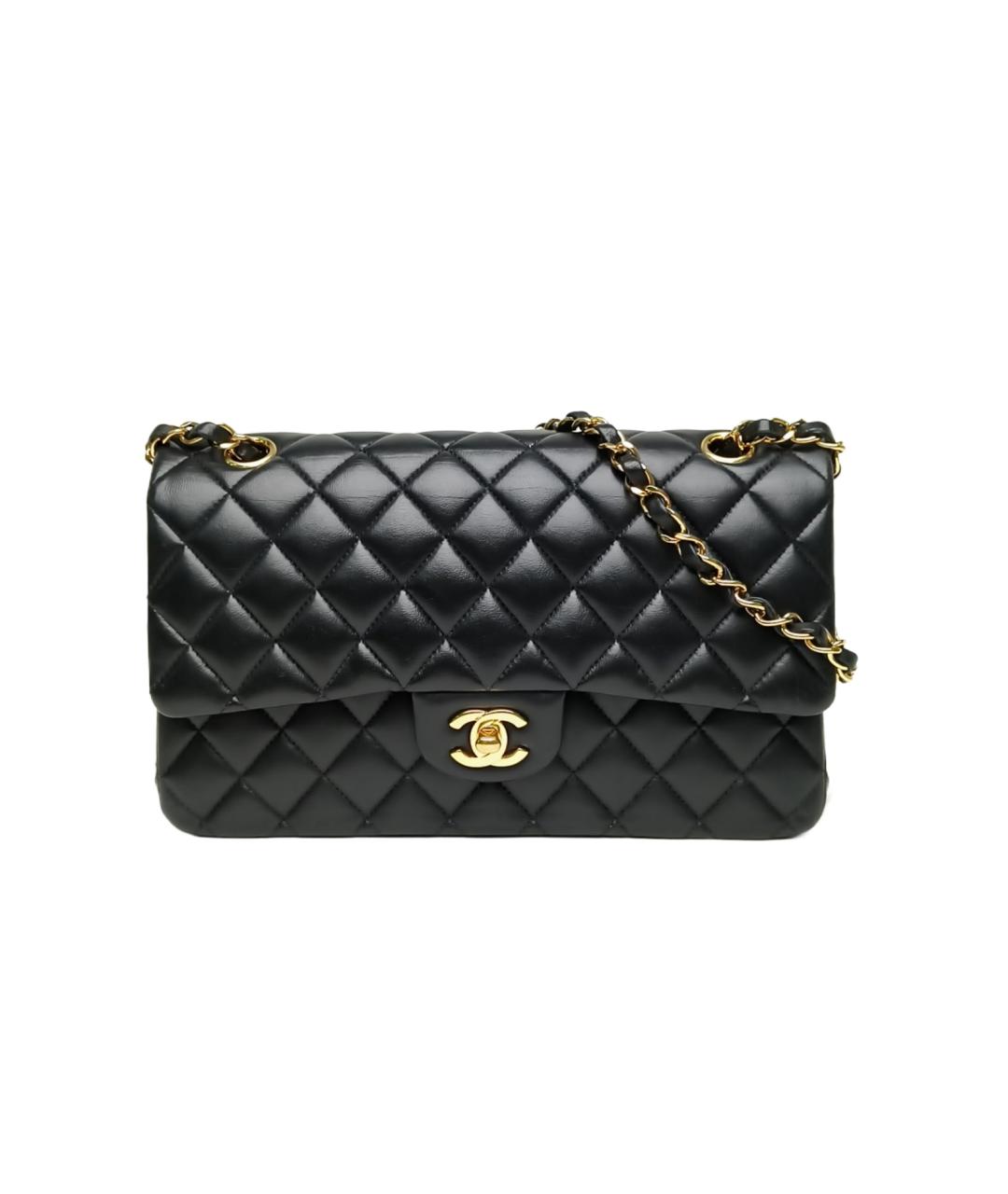 CHANEL Черная кожаная сумка через плечо, фото 1