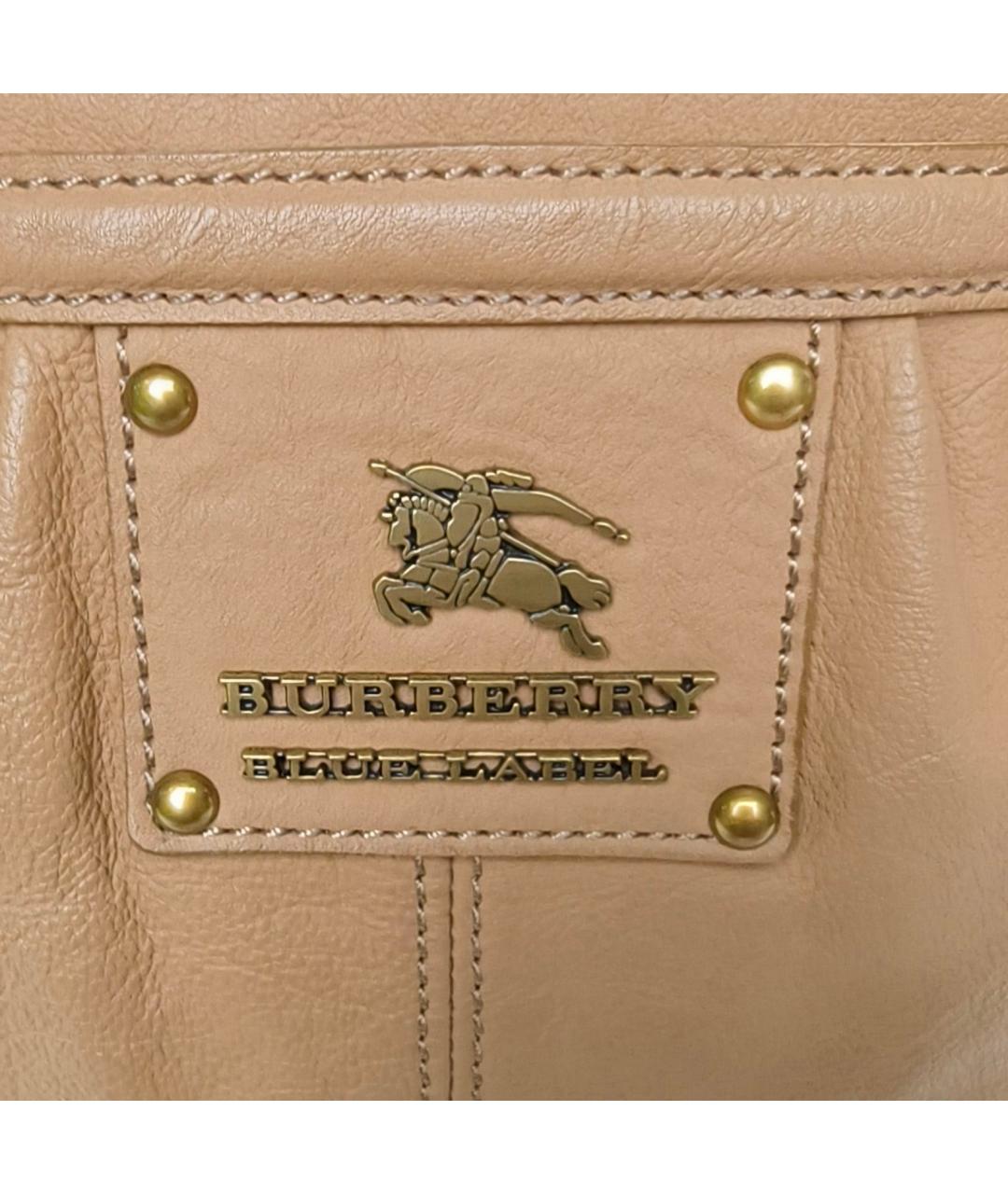 BURBERRY Коричневая кожаная сумка через плечо, фото 6