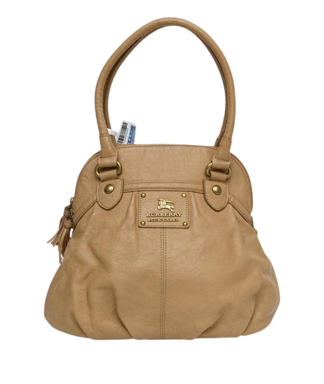 BURBERRY Коричневая кожаная сумка через плечо, фото 1