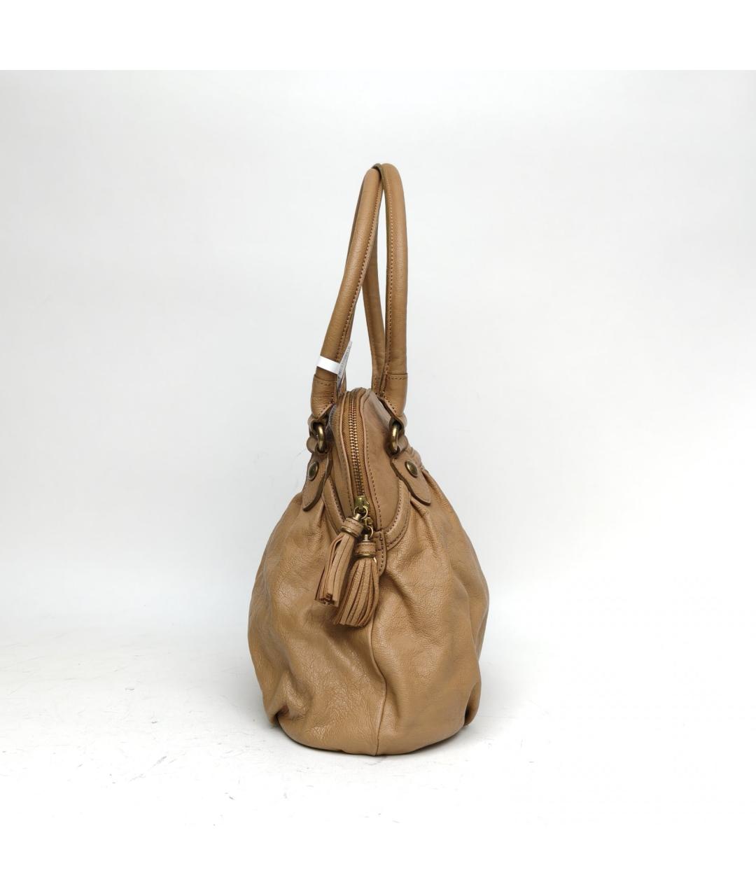 BURBERRY Коричневая кожаная сумка через плечо, фото 4