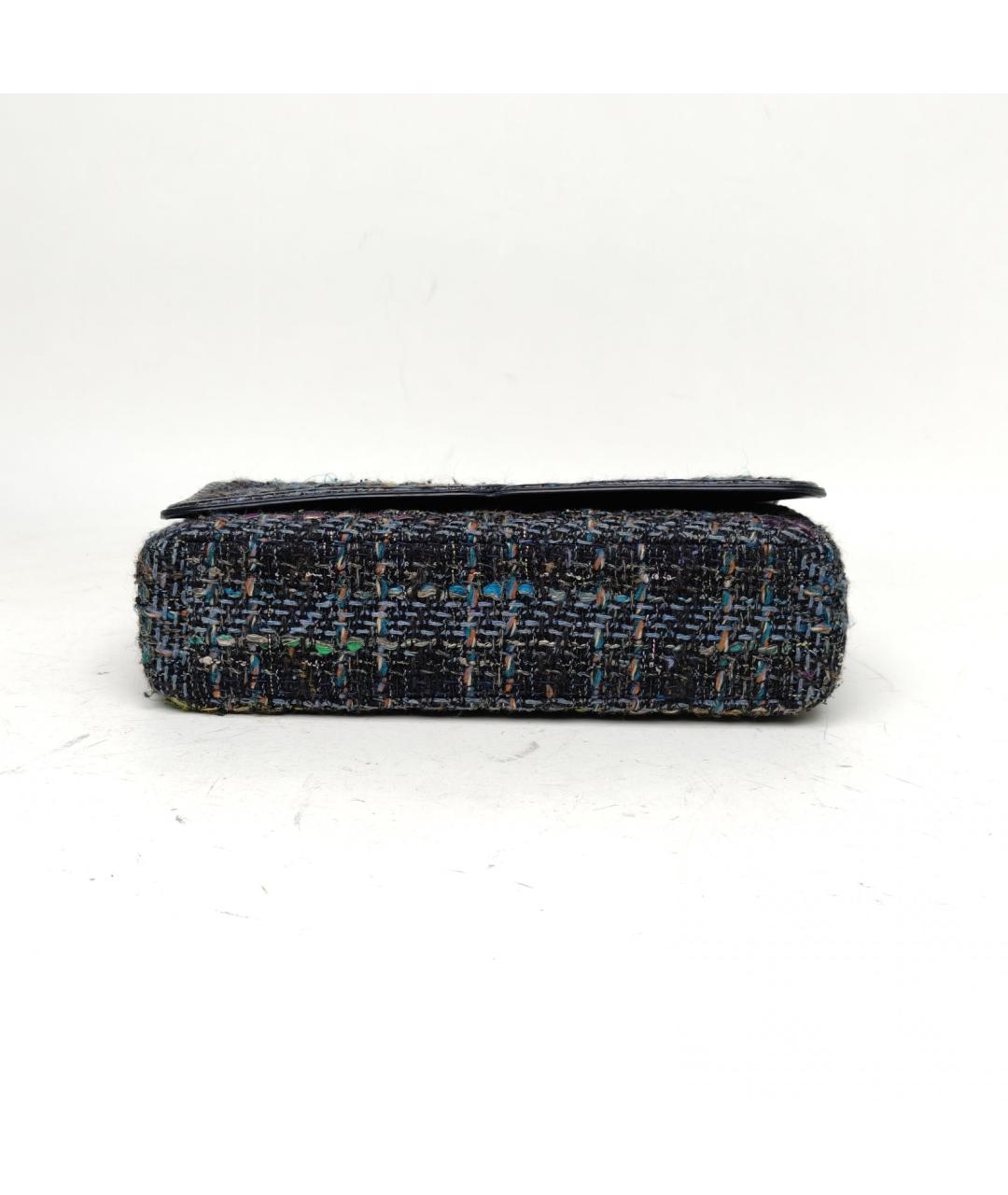 CHANEL Черная твидовая сумка через плечо, фото 6
