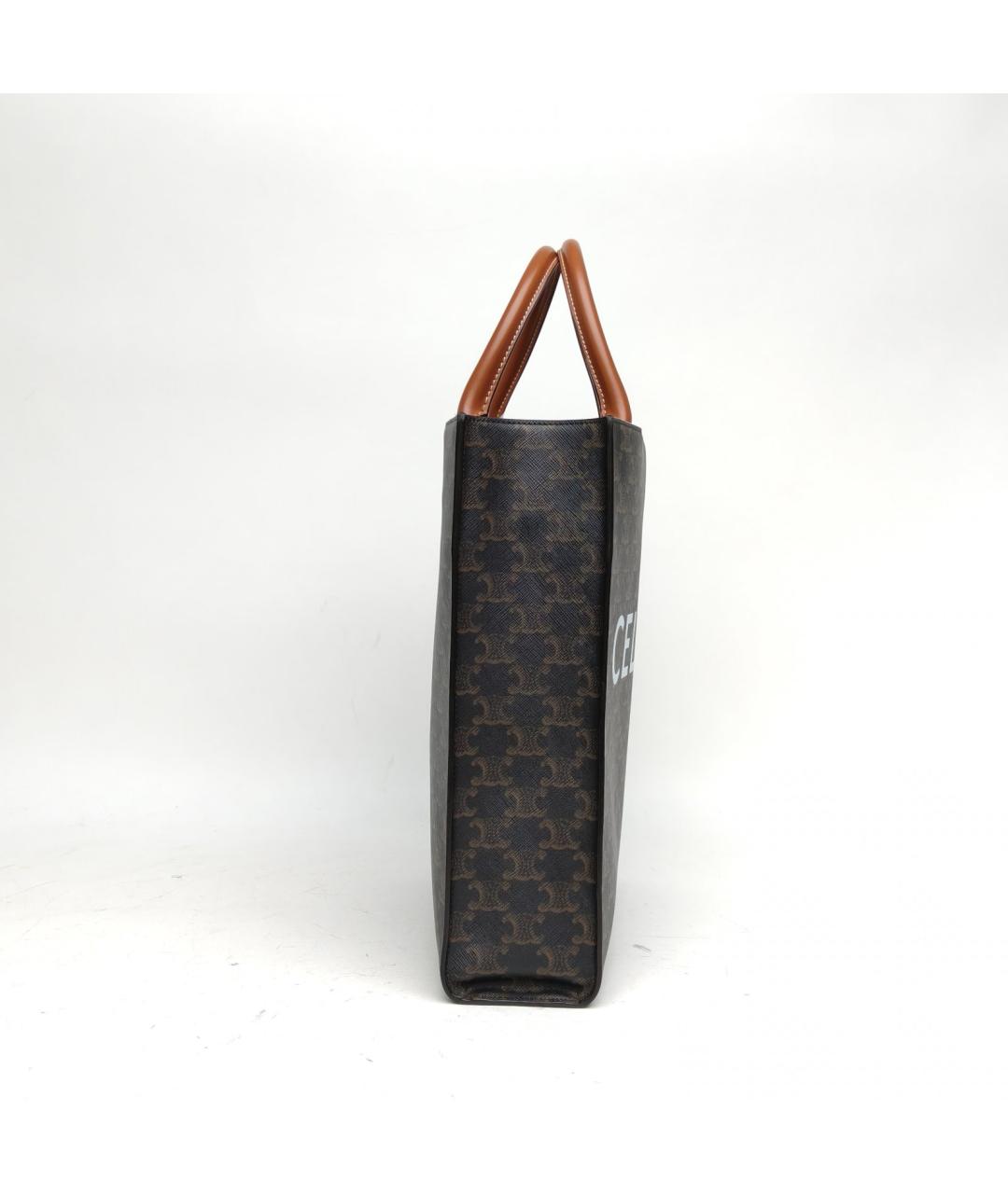 CELINE Коричневая сумка тоут, фото 5