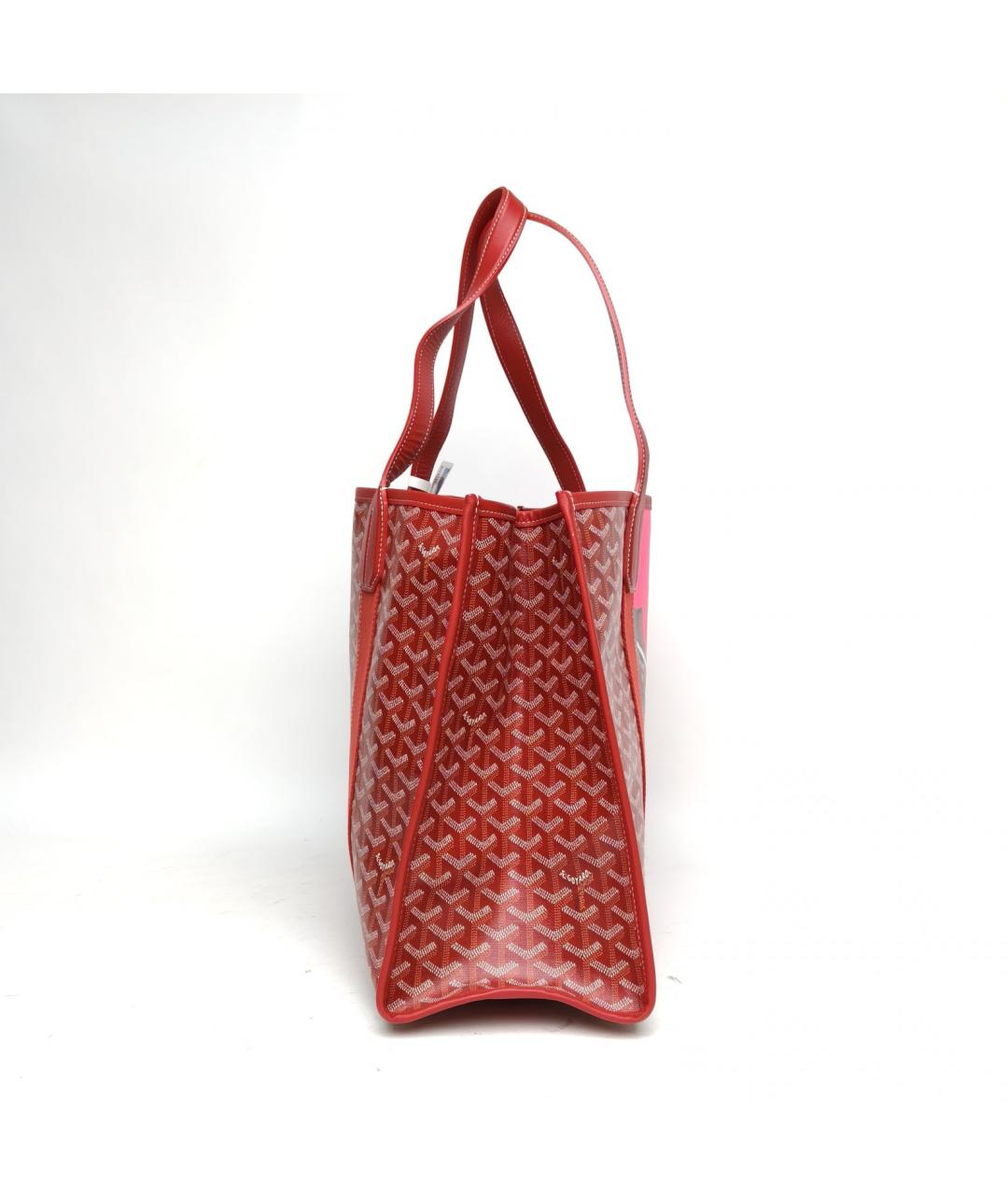 GOYARD Красная сумка тоут, фото 5