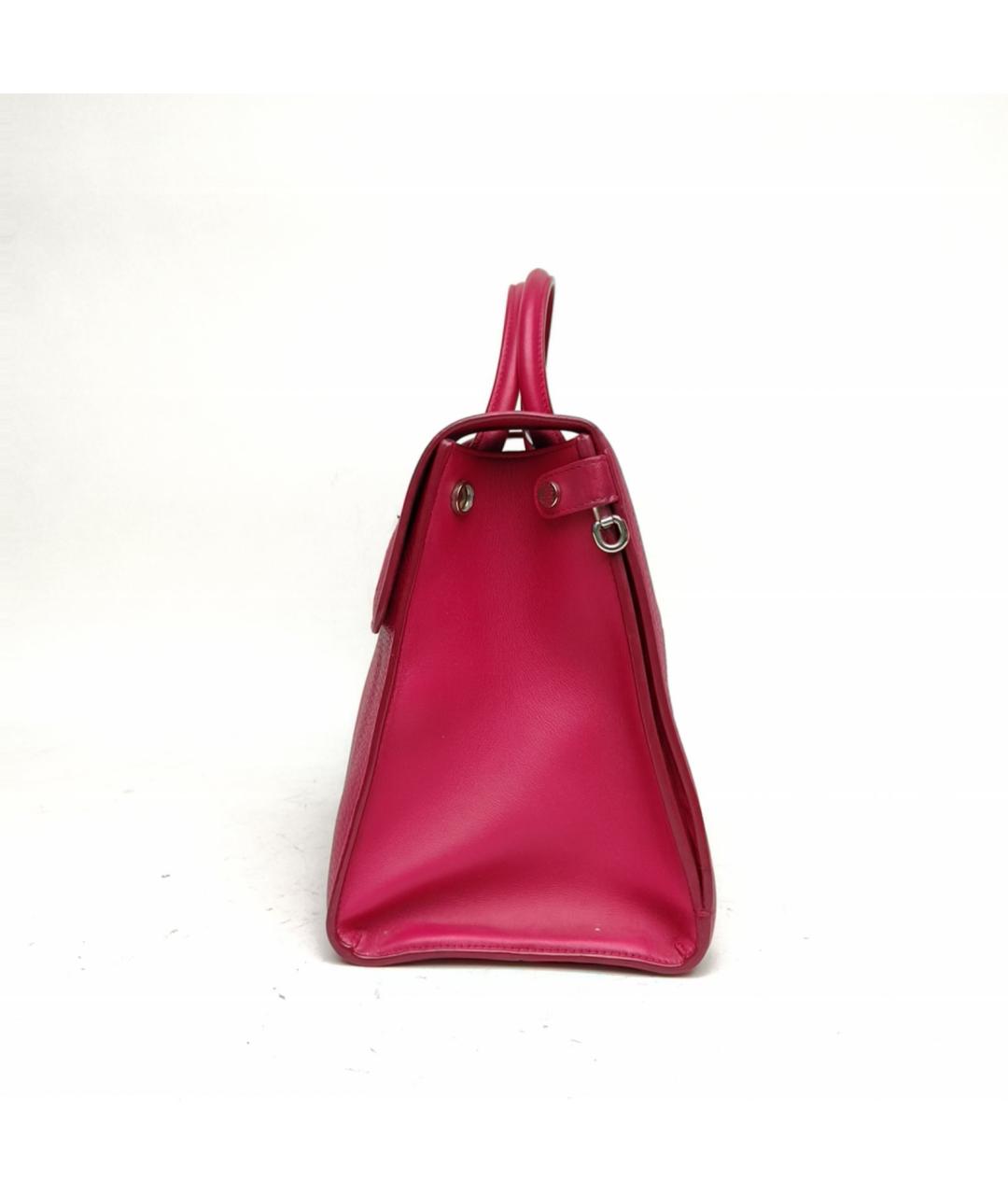 CHRISTIAN DIOR Розовая кожаная сумка с короткими ручками, фото 3