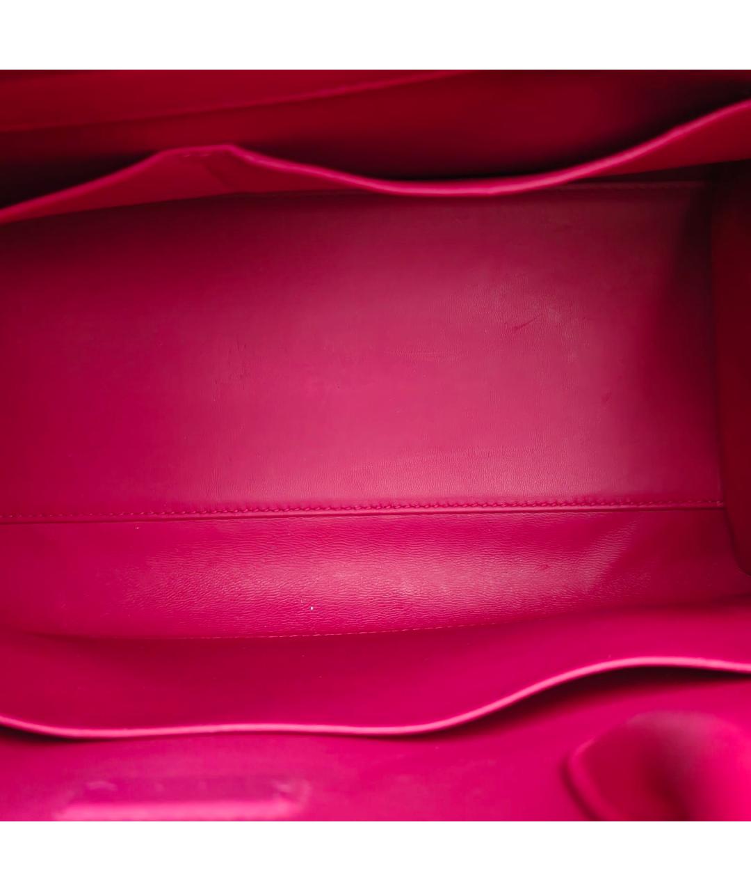 CHRISTIAN DIOR Розовая кожаная сумка с короткими ручками, фото 8