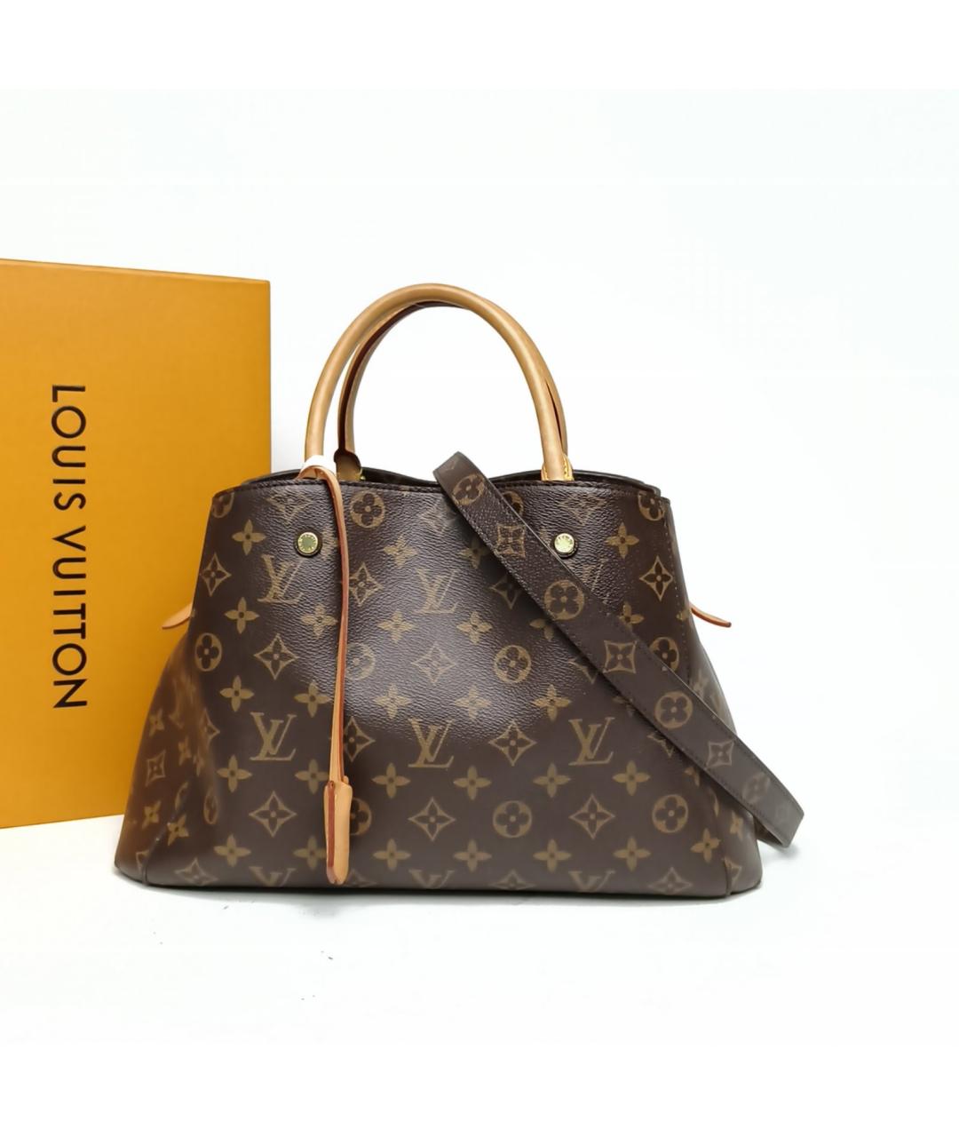 LOUIS VUITTON Коричневая сумка тоут, фото 8