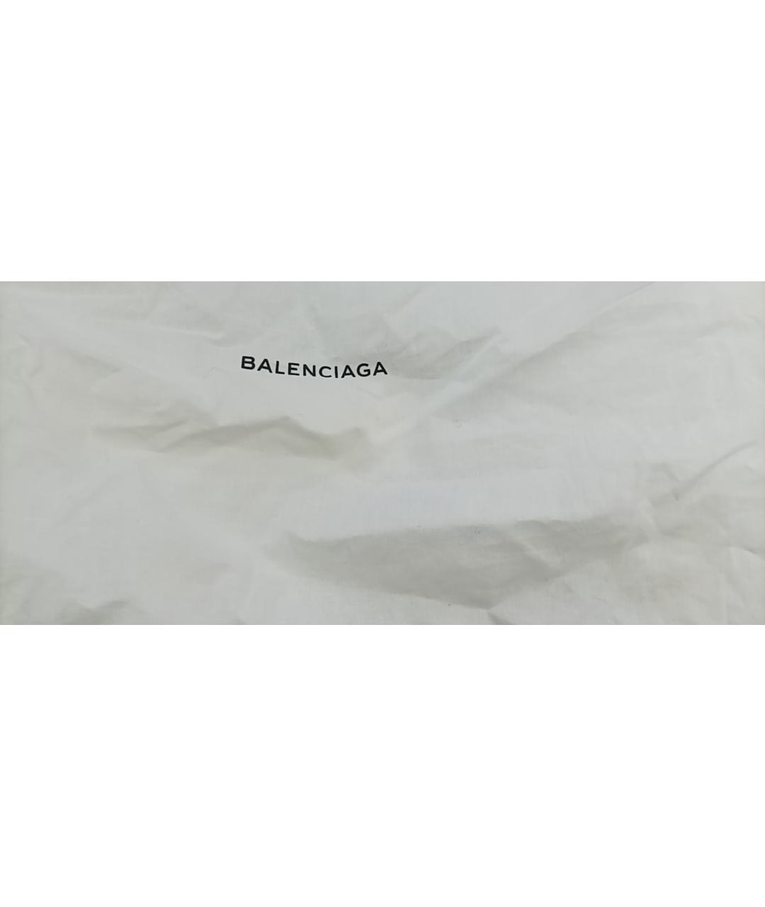 BALENCIAGA Желтая кожаная сумка с короткими ручками, фото 7