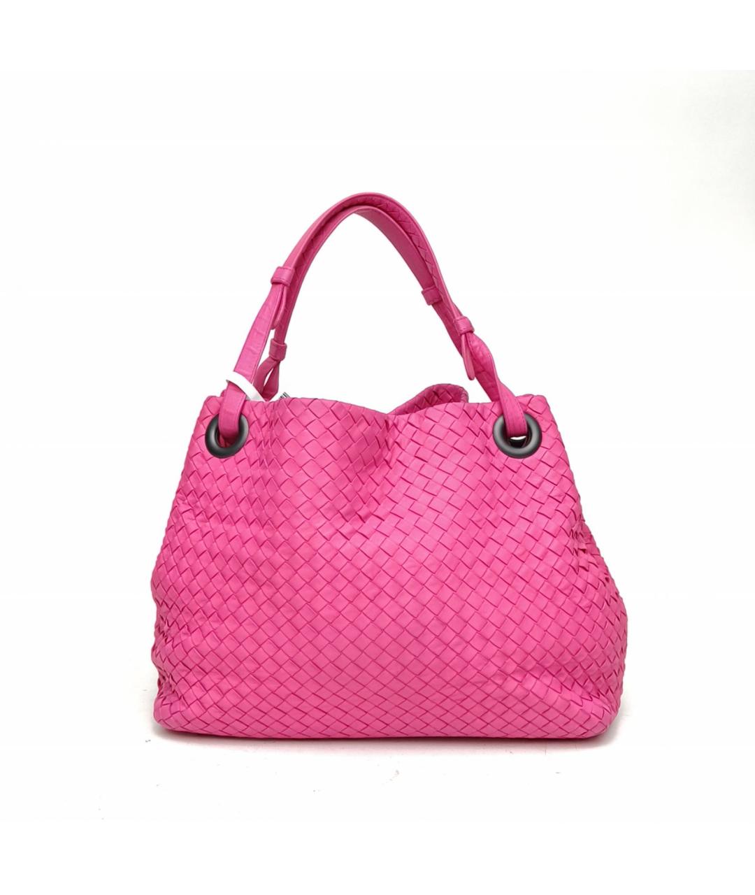 BOTTEGA VENETA Розовая кожаная сумка через плечо, фото 4