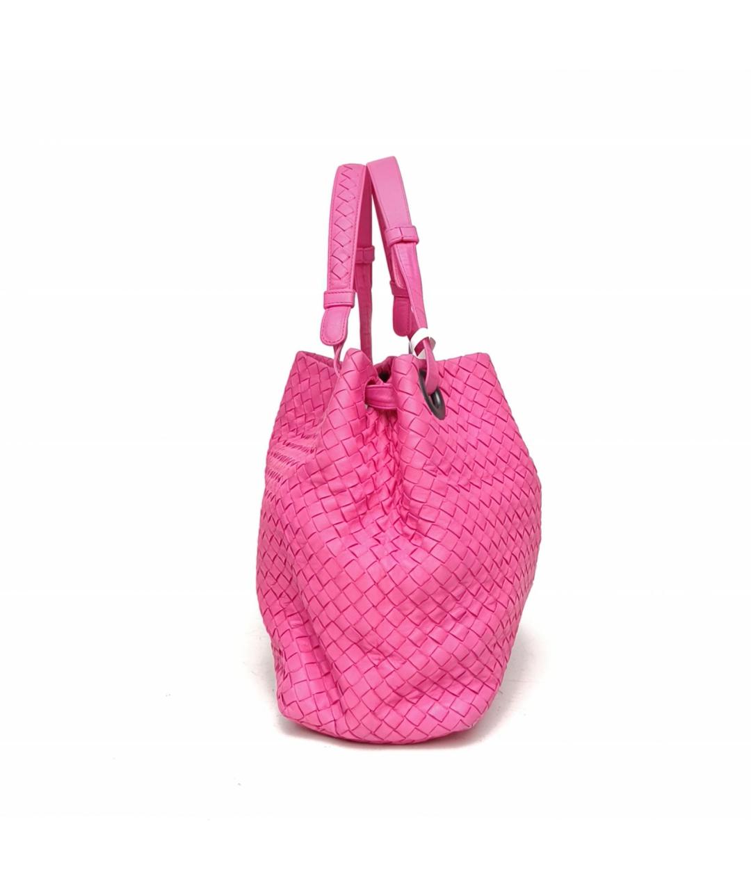 BOTTEGA VENETA Розовая кожаная сумка через плечо, фото 3