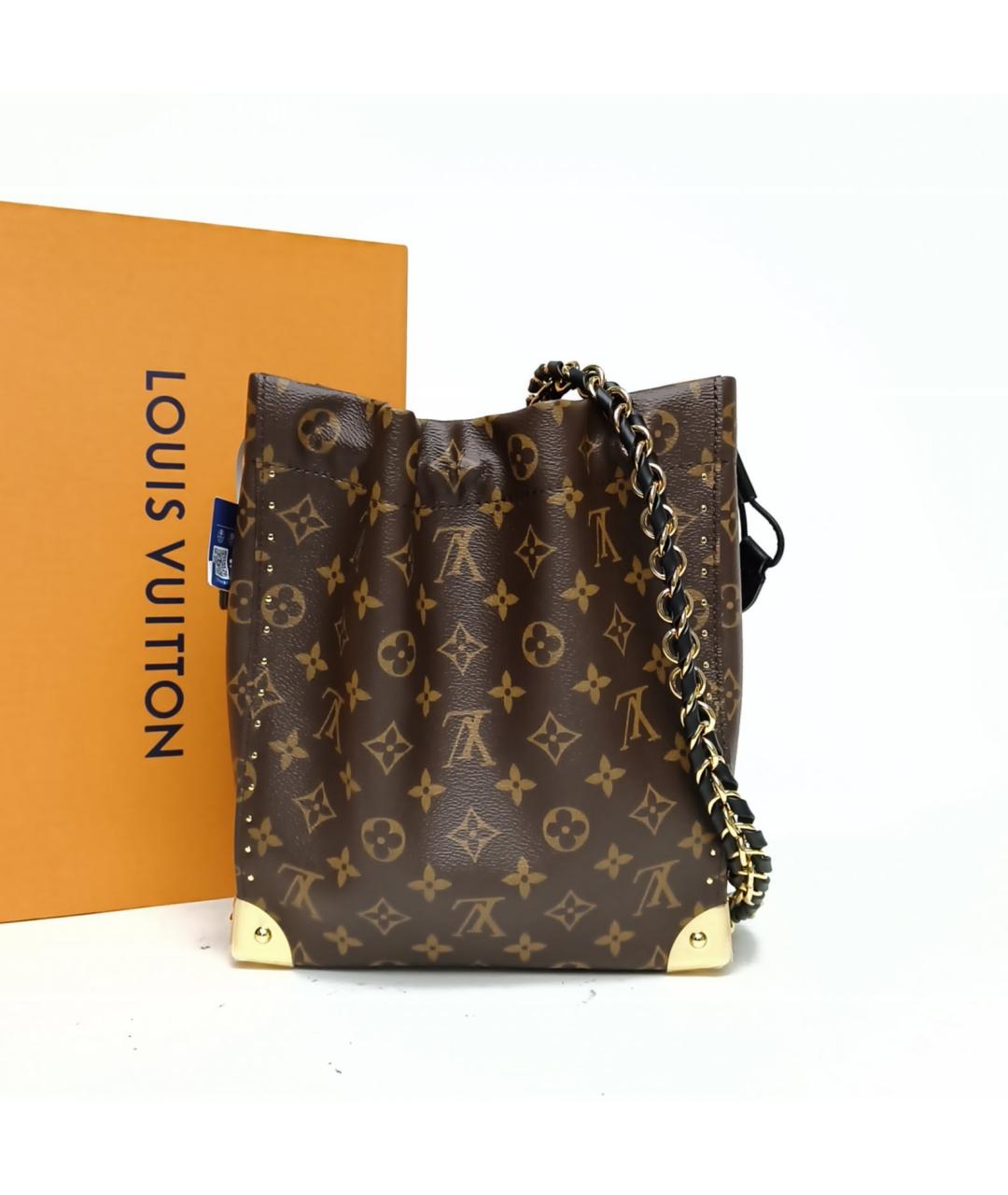 LOUIS VUITTON Коричневая сумка через плечо, фото 8
