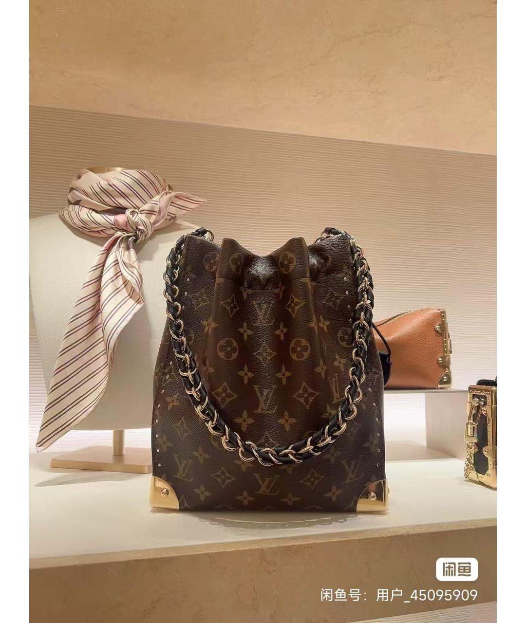 LOUIS VUITTON Коричневая сумка через плечо, фото 9