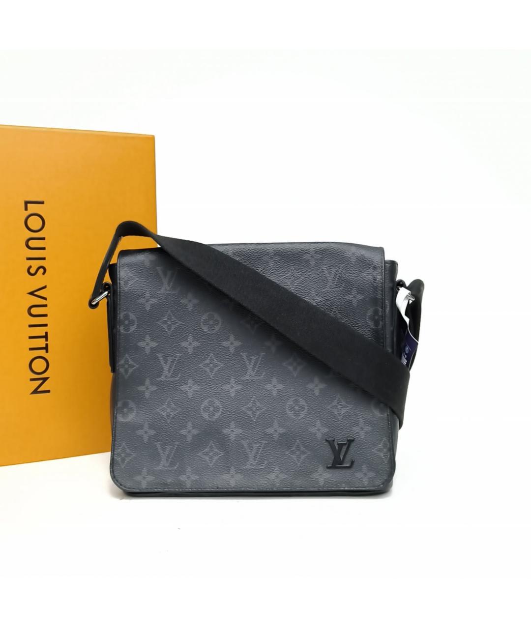 LOUIS VUITTON Черная сумка через плечо, фото 9