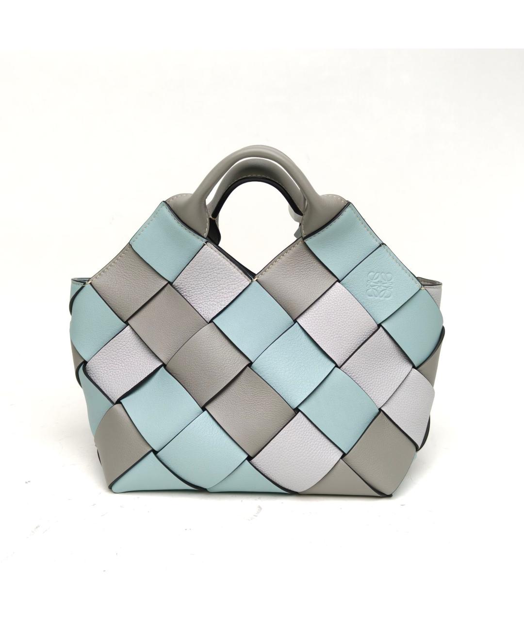 LOEWE Серая кожаная сумка через плечо, фото 3