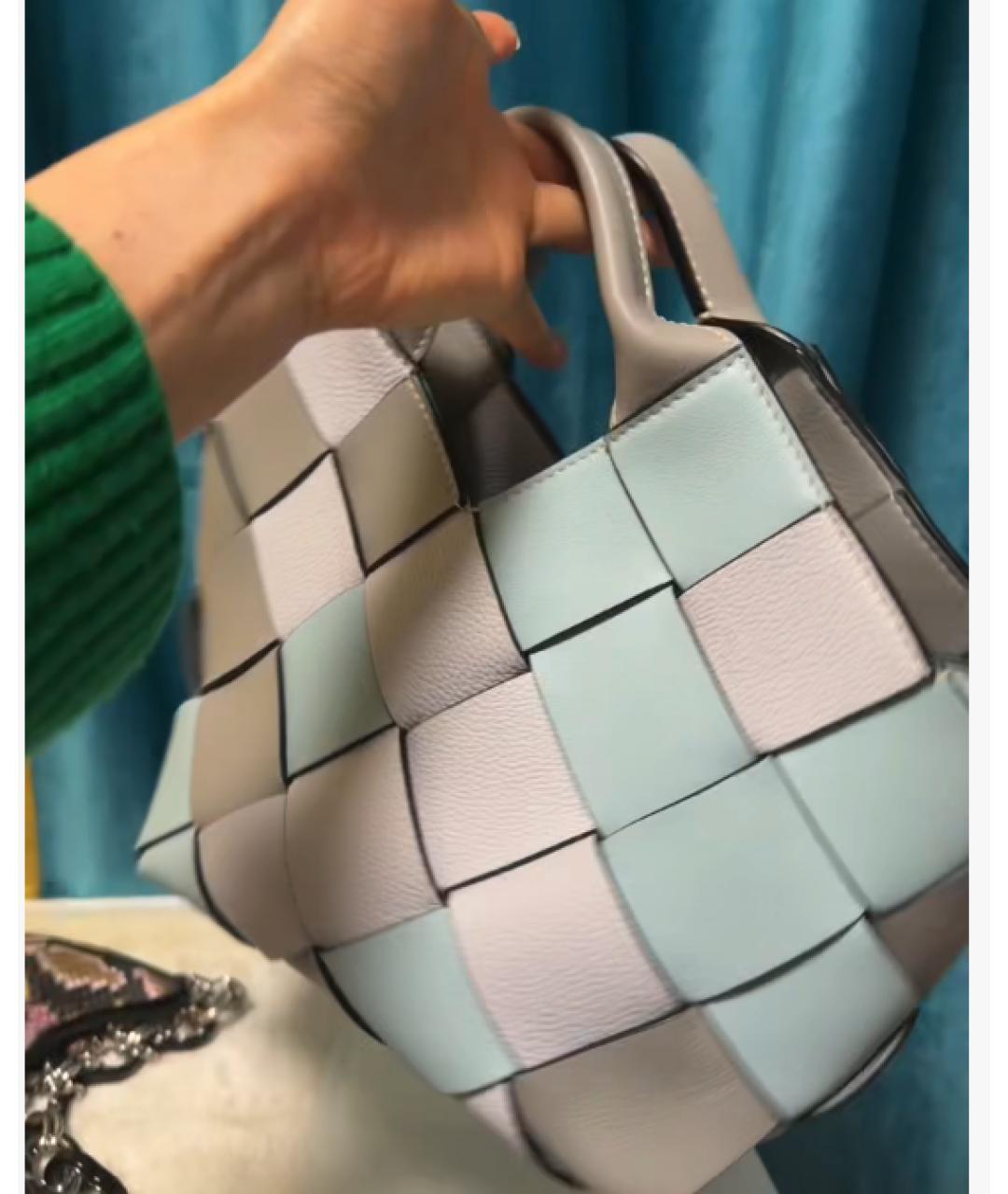 LOEWE Серая кожаная сумка через плечо, фото 8