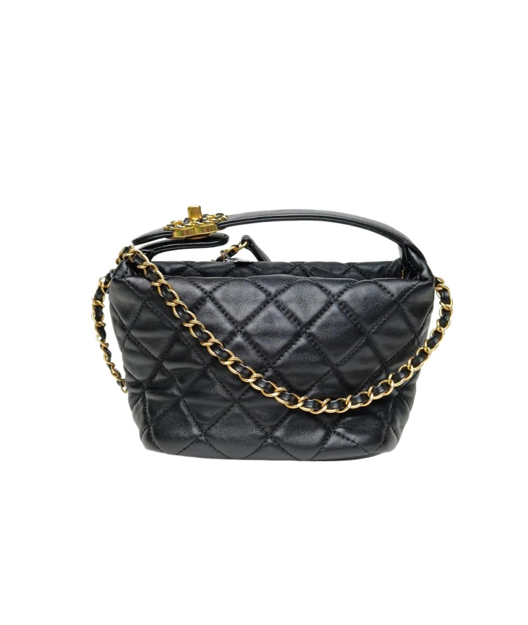 CHANEL Черная кожаная сумка через плечо, фото 1
