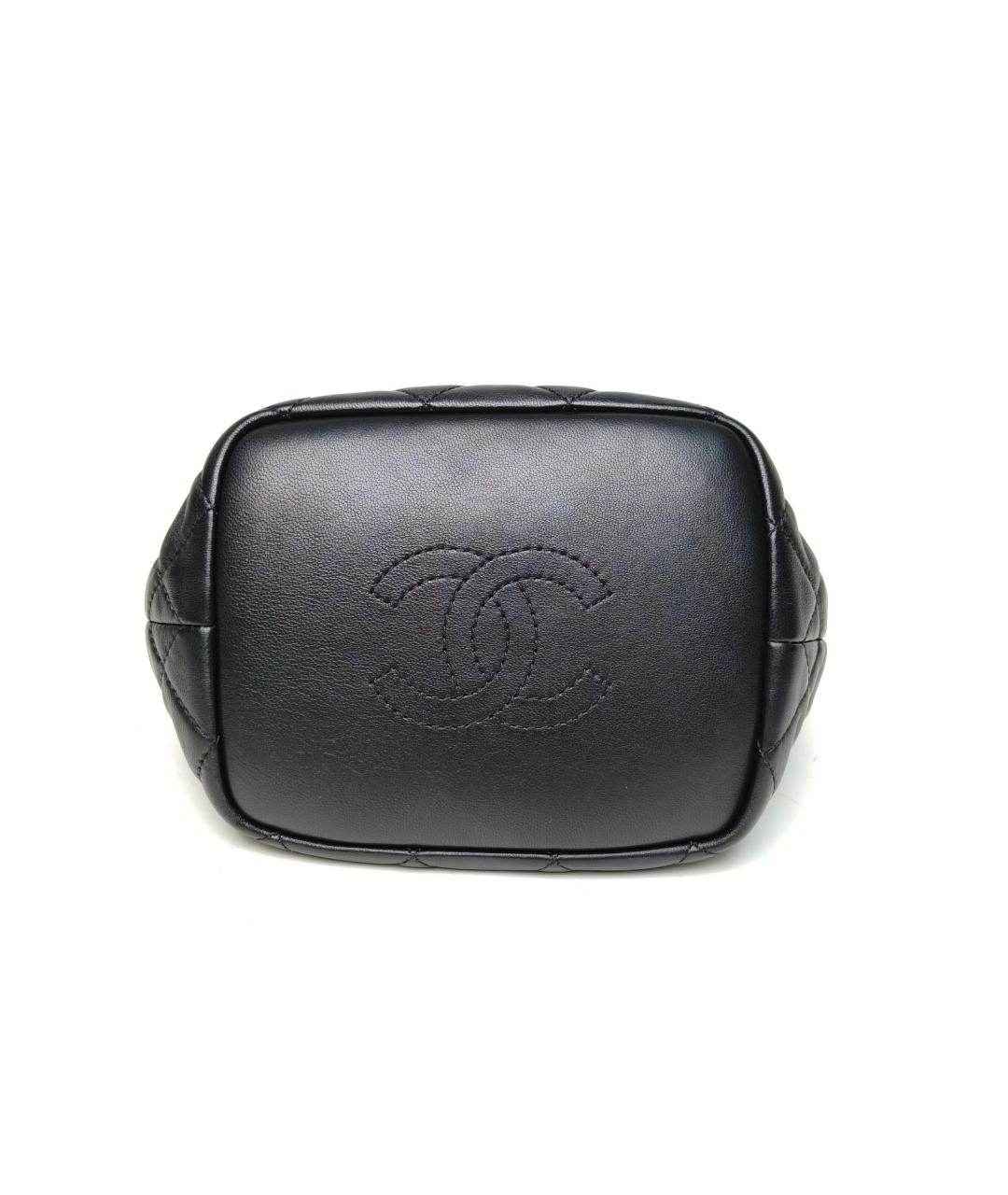 CHANEL Черная кожаная сумка через плечо, фото 6