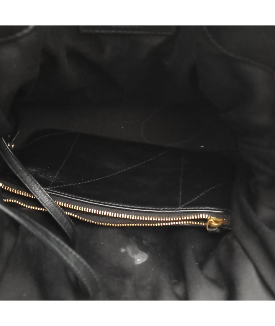SAINT LAURENT Черная кожаная сумка через плечо, фото 8