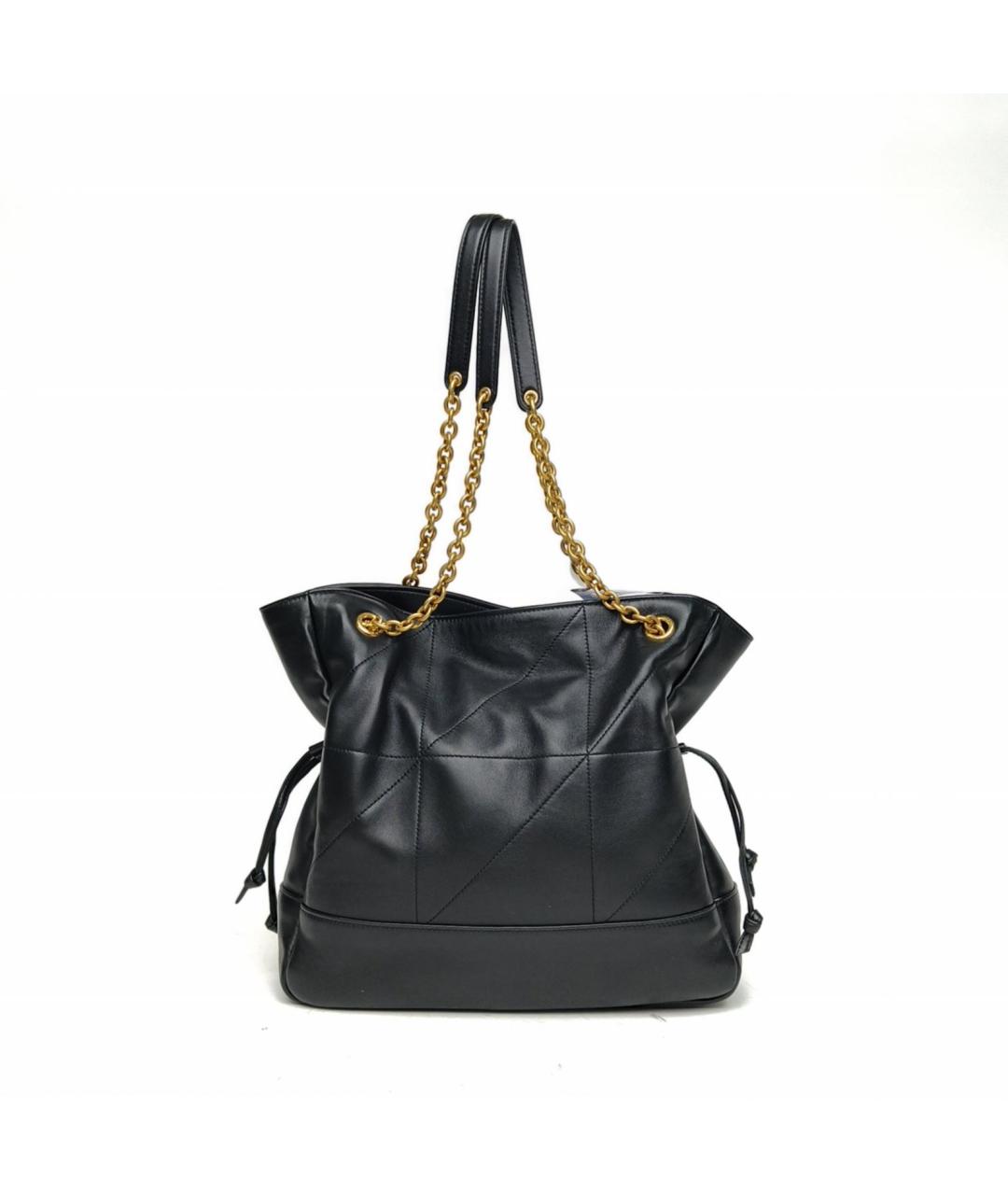 SAINT LAURENT Черная кожаная сумка через плечо, фото 4