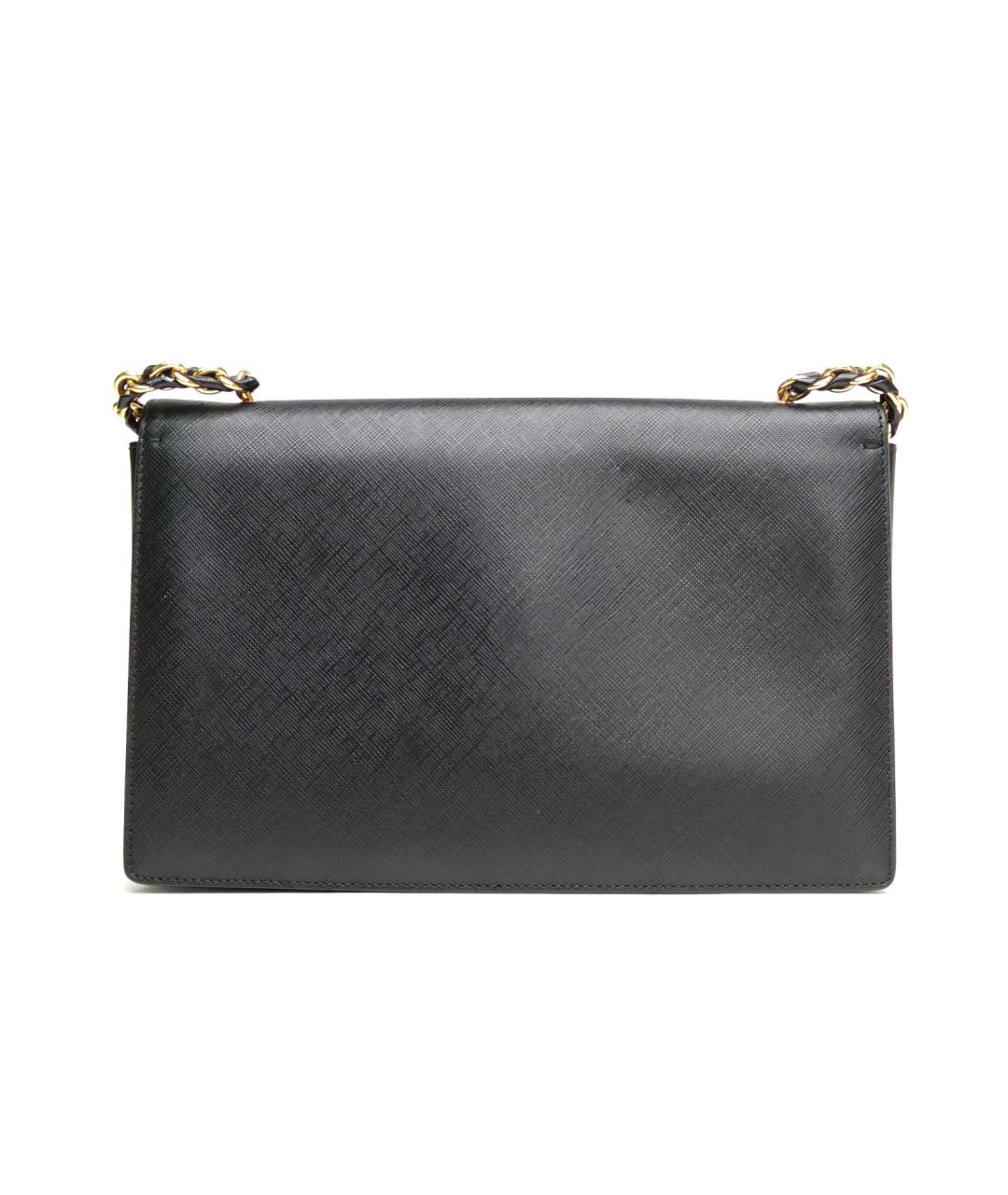 FERRAGAMO Черная кожаная сумка через плечо, фото 4