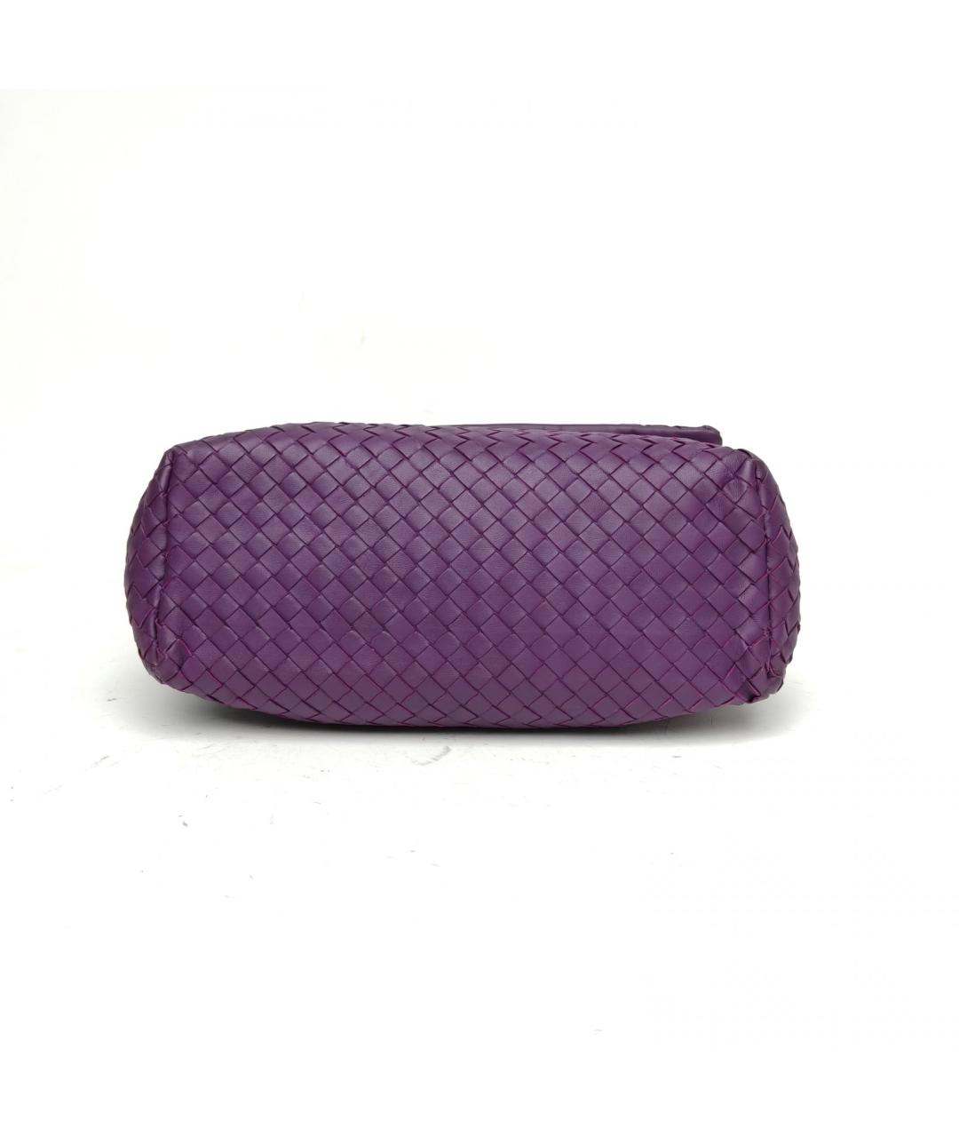 BOTTEGA VENETA Фиолетовая кожаная сумка через плечо, фото 6
