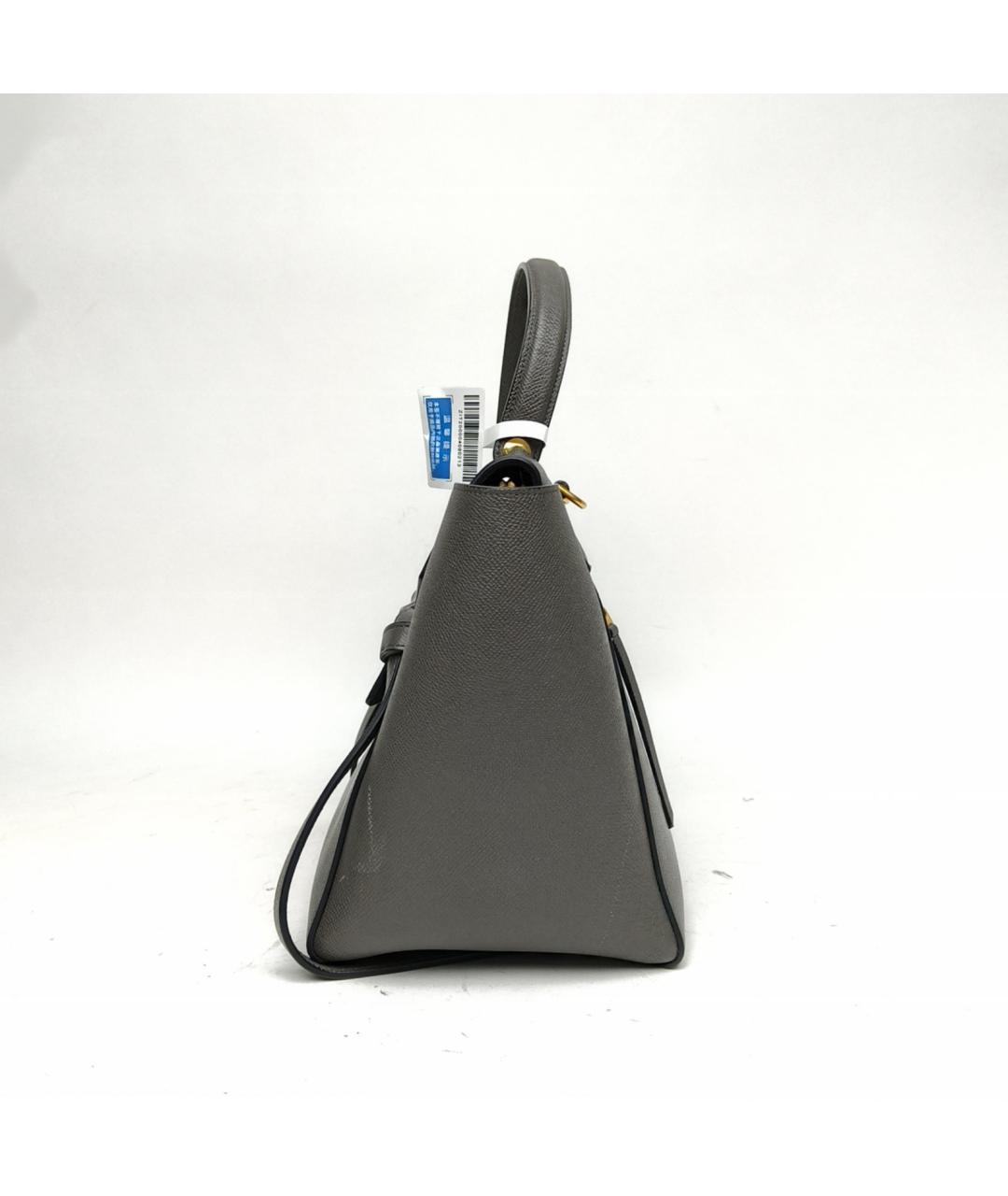CELINE Серая кожаная сумка через плечо, фото 3