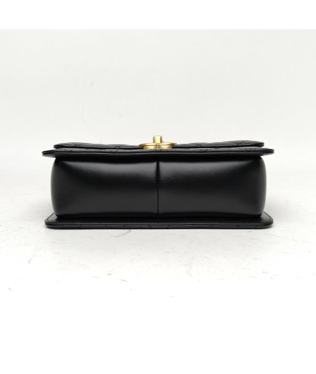 CHANEL Черная кожаная сумка через плечо, фото 3